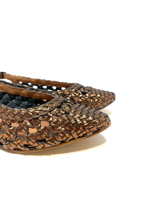 Slingback donna intrecciata IL LACCIO | 7669PELLECOPPER